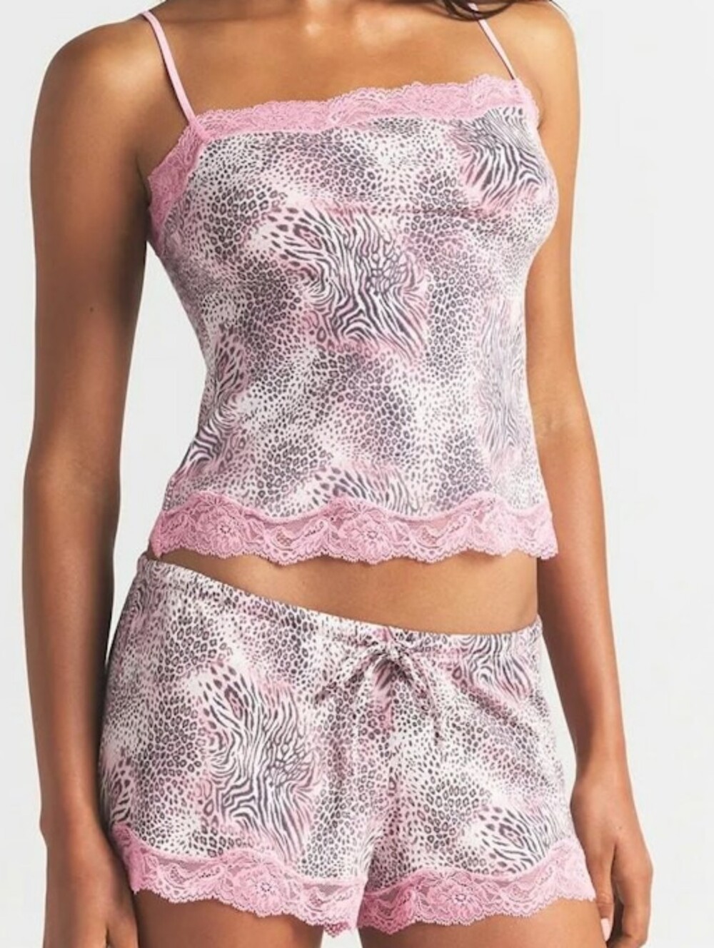 ISO SKIMS Sleep Cami And Short Set Bloom Mini Multi Animal